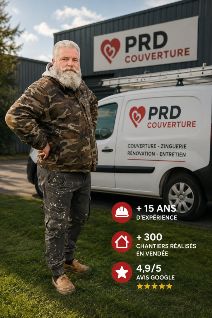 Artisan couvreur PRD Couverture au Fenouiller en Vendée